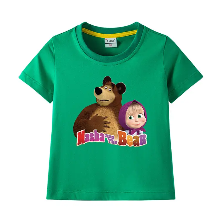 Nash and Bear Cartoon T-Shirt Purple Kids Cotton — feature 9