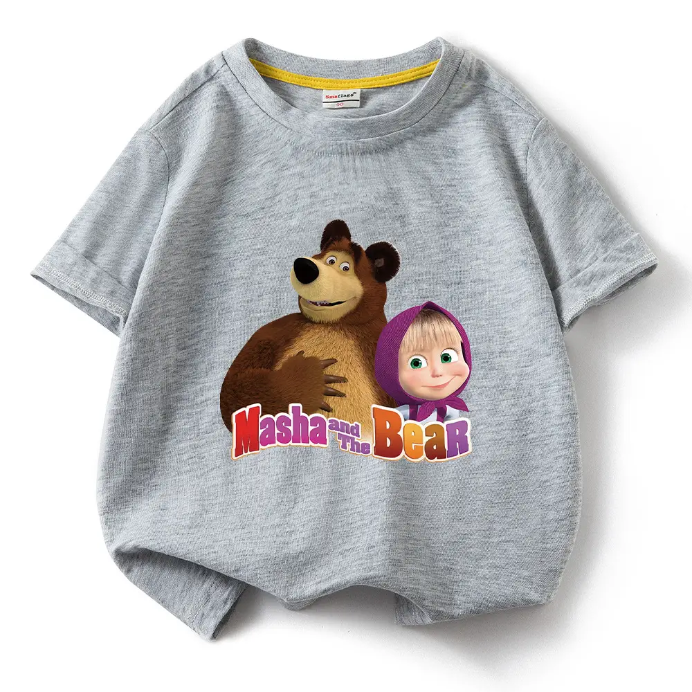 Nash and Bear Cartoon T-Shirt Purple Kids Cotton