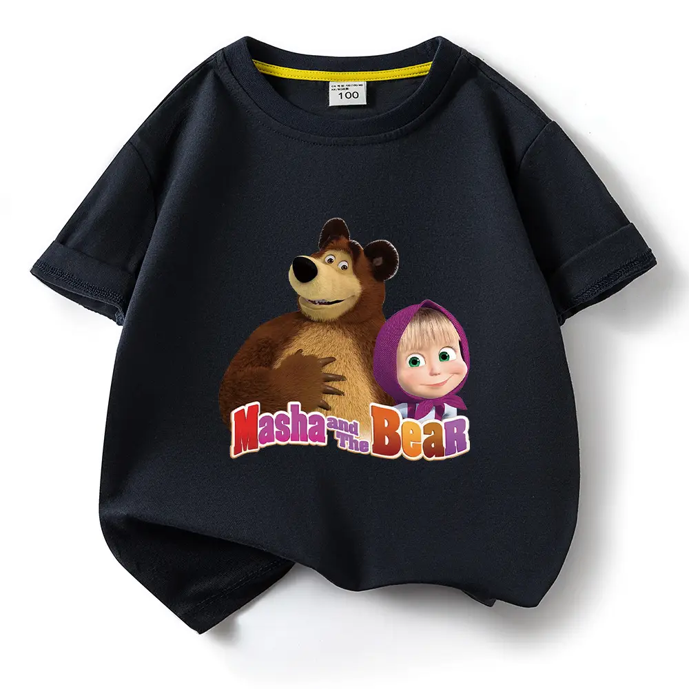Nash and Bear Cartoon T-Shirt Purple Kids Cotton