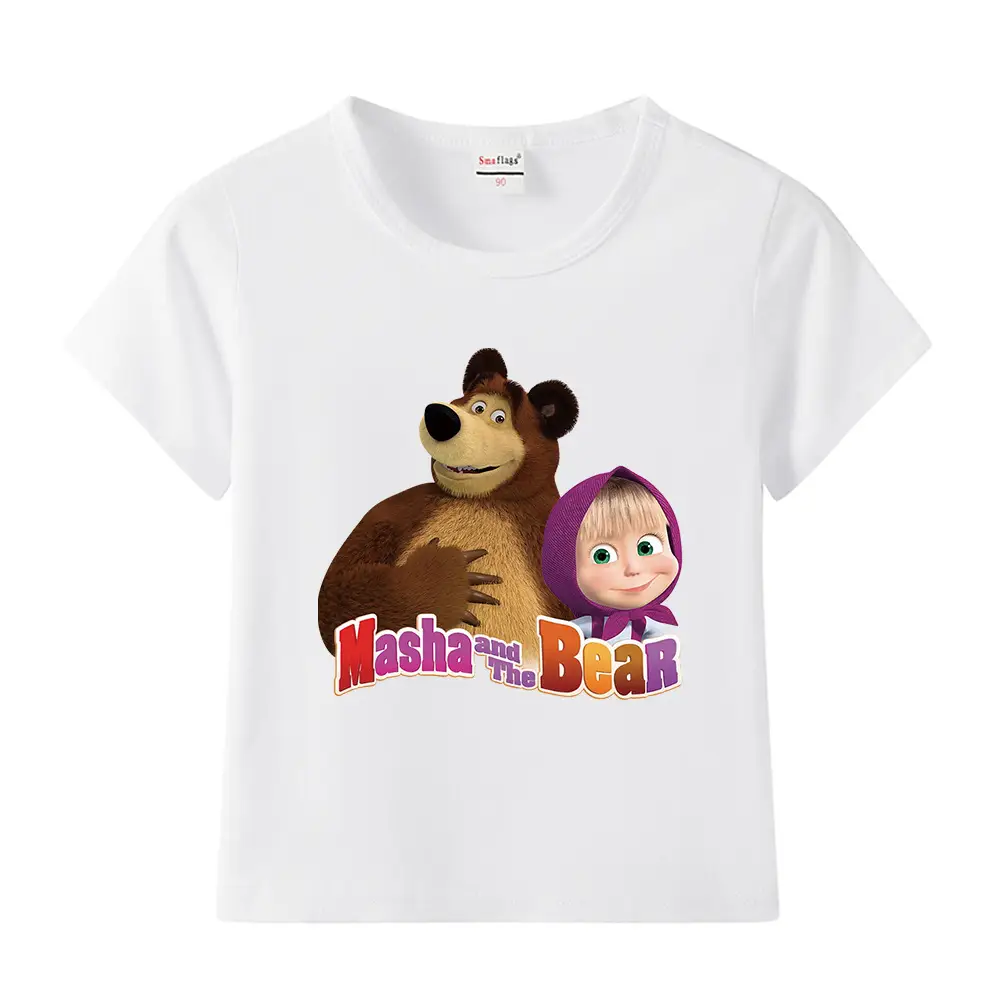 Nash and Bear Cartoon T-Shirt Purple Kids Cotton