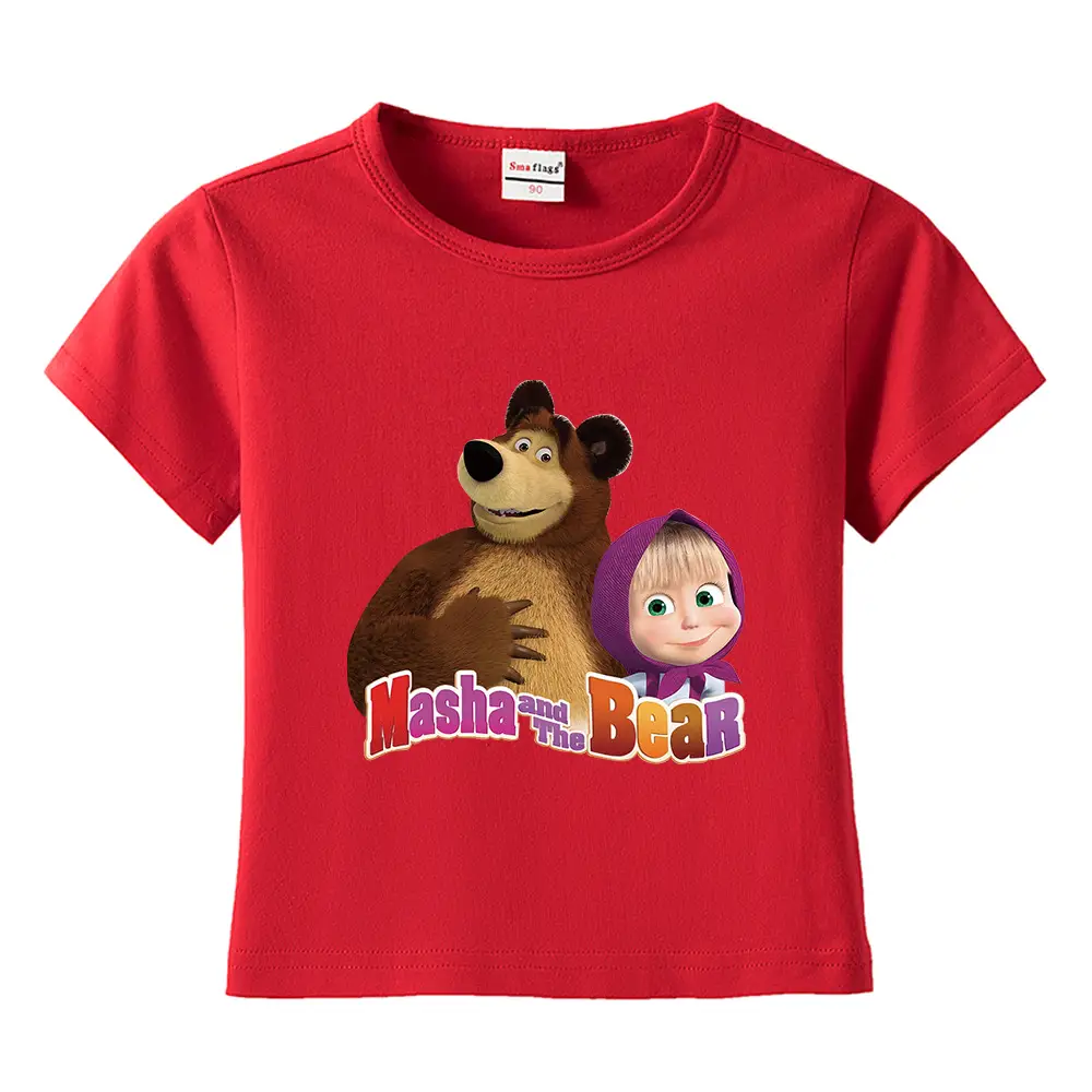 Nash and Bear Cartoon T-Shirt Purple Kids Cotton