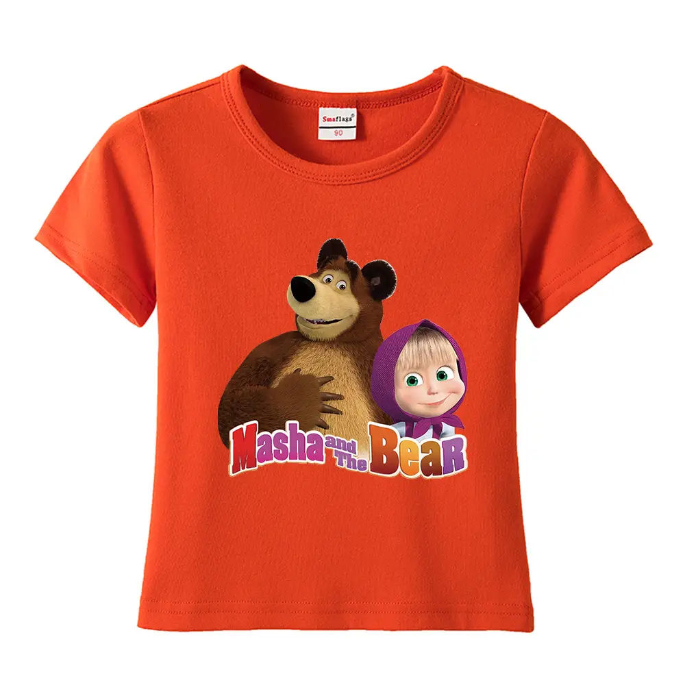 Nash and Bear Cartoon T-Shirt Purple Kids Cotton