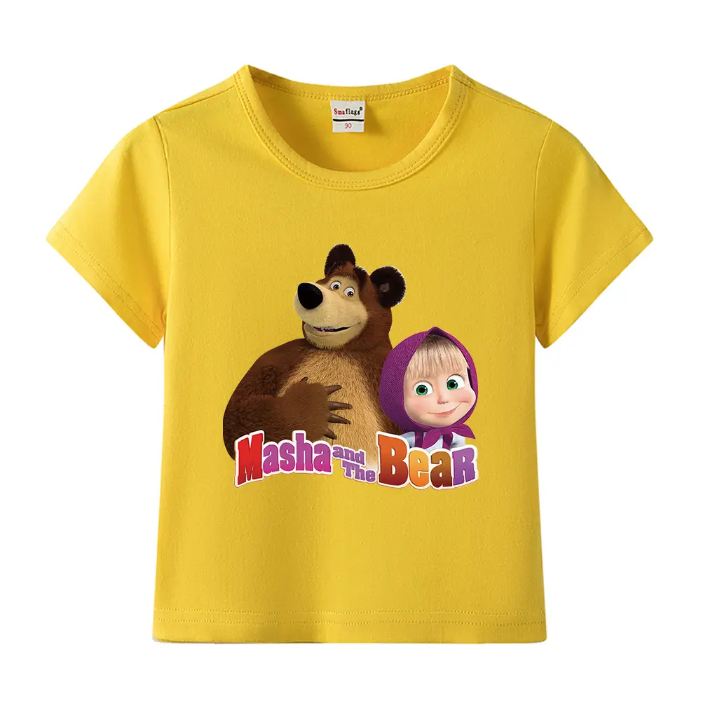 Nash and Bear Cartoon T-Shirt Purple Kids Cotton