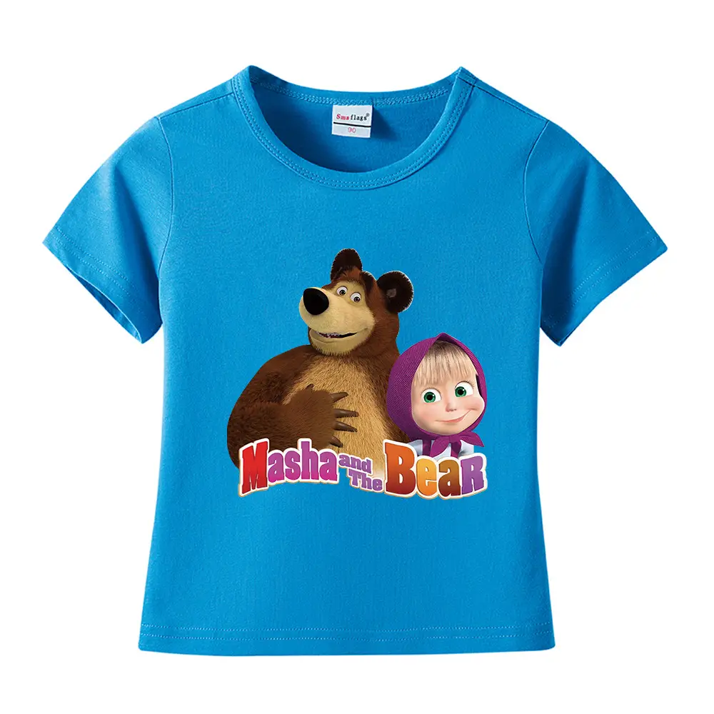 Nash and Bear Cartoon T-Shirt Purple Kids Cotton