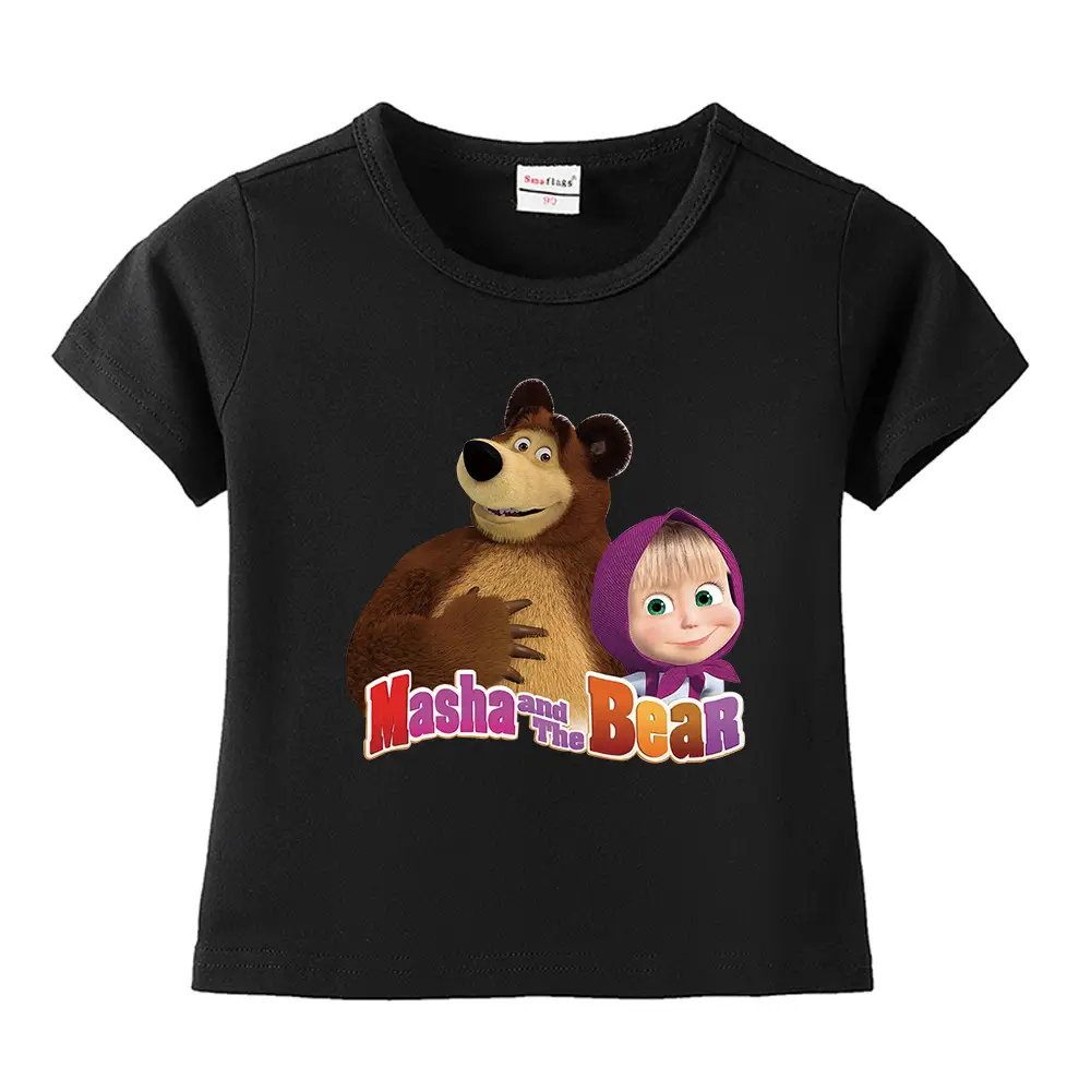 Nash and Bear Cartoon T-Shirt Purple Kids Cotton