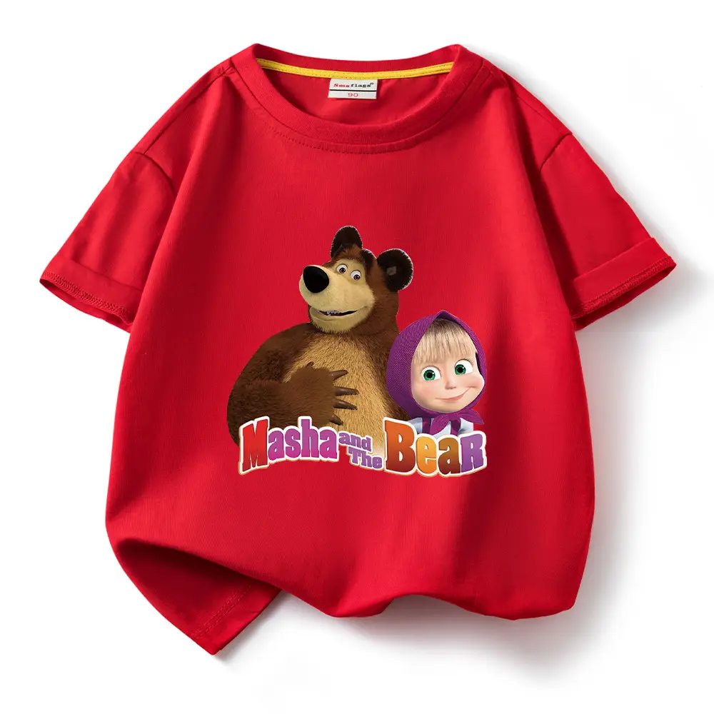 Nash and Bear Cartoon T-Shirt Purple Kids Cotton