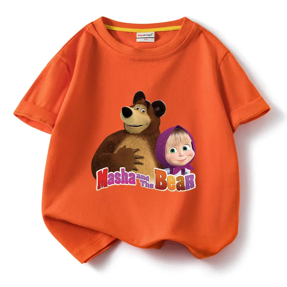 Nash and Bear Cartoon T-Shirt Purple Kids Cotton