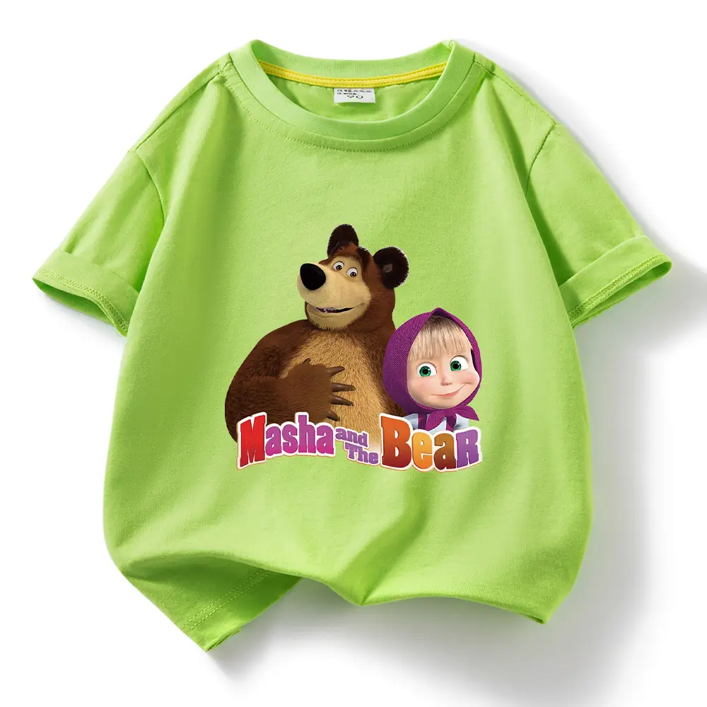 Nash and Bear Cartoon T-Shirt Purple Kids Cotton
