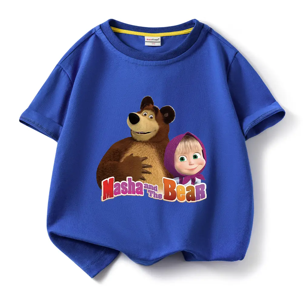Nash and Bear Cartoon T-Shirt Purple Kids Cotton