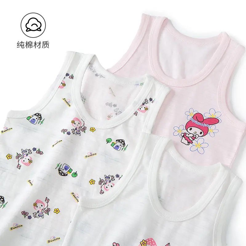 Children's Cotton Vest Set Summer Cartoon Sleeveless Undershirt - Image 7