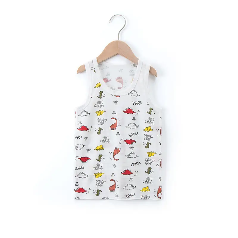 Children's Cotton Vest Set Summer Cartoon Sleeveless Undershirt - Image 9