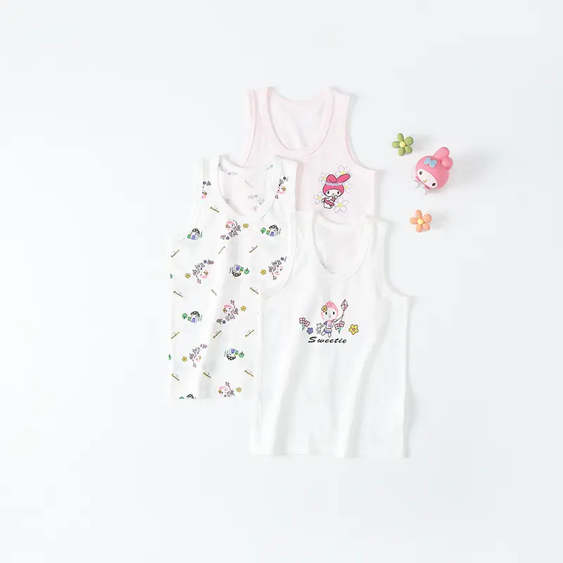 Children's Cotton Vest Set Summer Cartoon Sleeveless Undershirt - Image 2