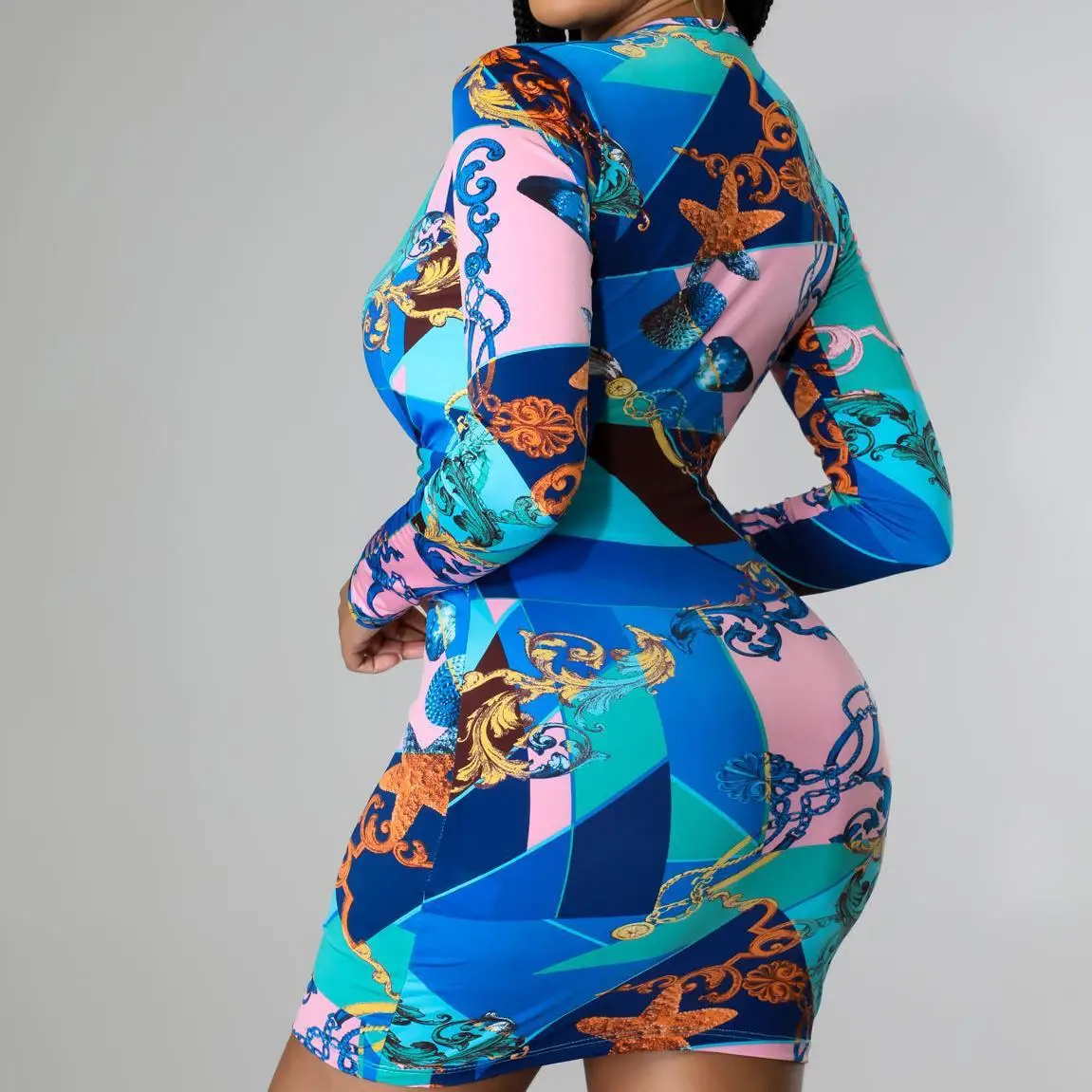 Y8038 Printed Floral Shorts Set for Women - Image 4