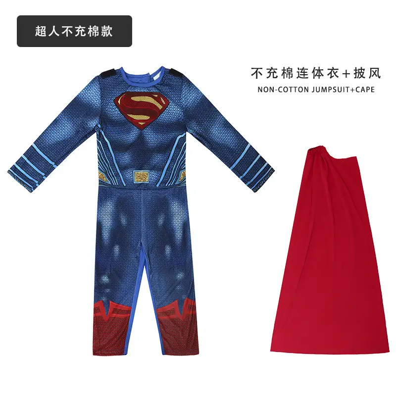 Children's Hero Muscle Cotton Suit Red Pants