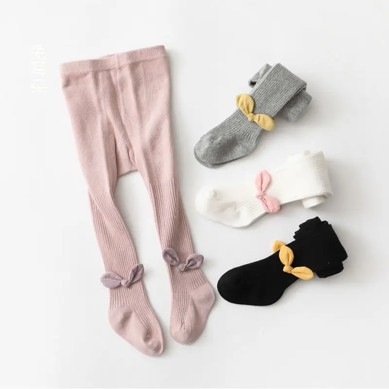 Spring & Autumn Kids' Cotton Bunny Ears Leggings Medium Thick - Image 11