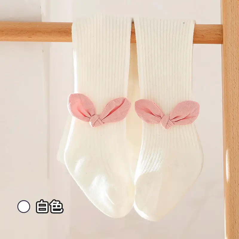 Spring & Autumn Kids' Cotton Bunny Ears Leggings Medium Thick - Image 3