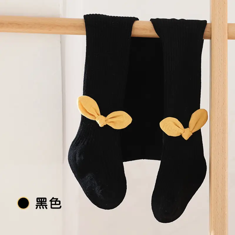 Spring & Autumn Kids' Cotton Bunny Ears Leggings Medium Thick - Image 4