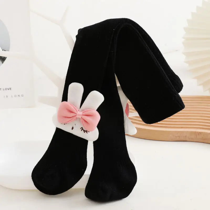 Spring & Autumn Kids' Cotton Bunny Ears Leggings Medium Thick - Image 6