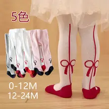 Baby Lace Bow Pantyhose One Year Old — feature 49