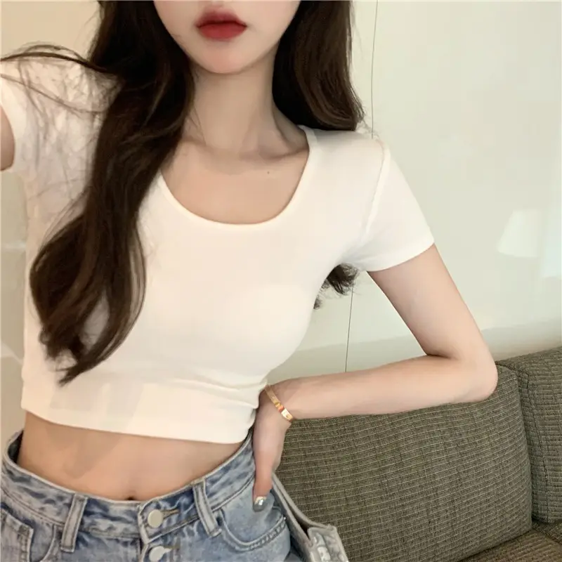 Women Black Crop Top Short Sleeve 2025 — feature 6