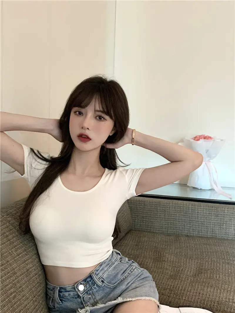 Women Black Crop Top Short Sleeve 2025 — feature 9