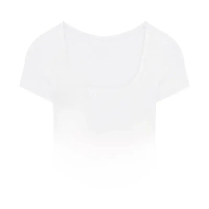 Women Irregular High Waist T-Shirt Brown 2025 - Image 5