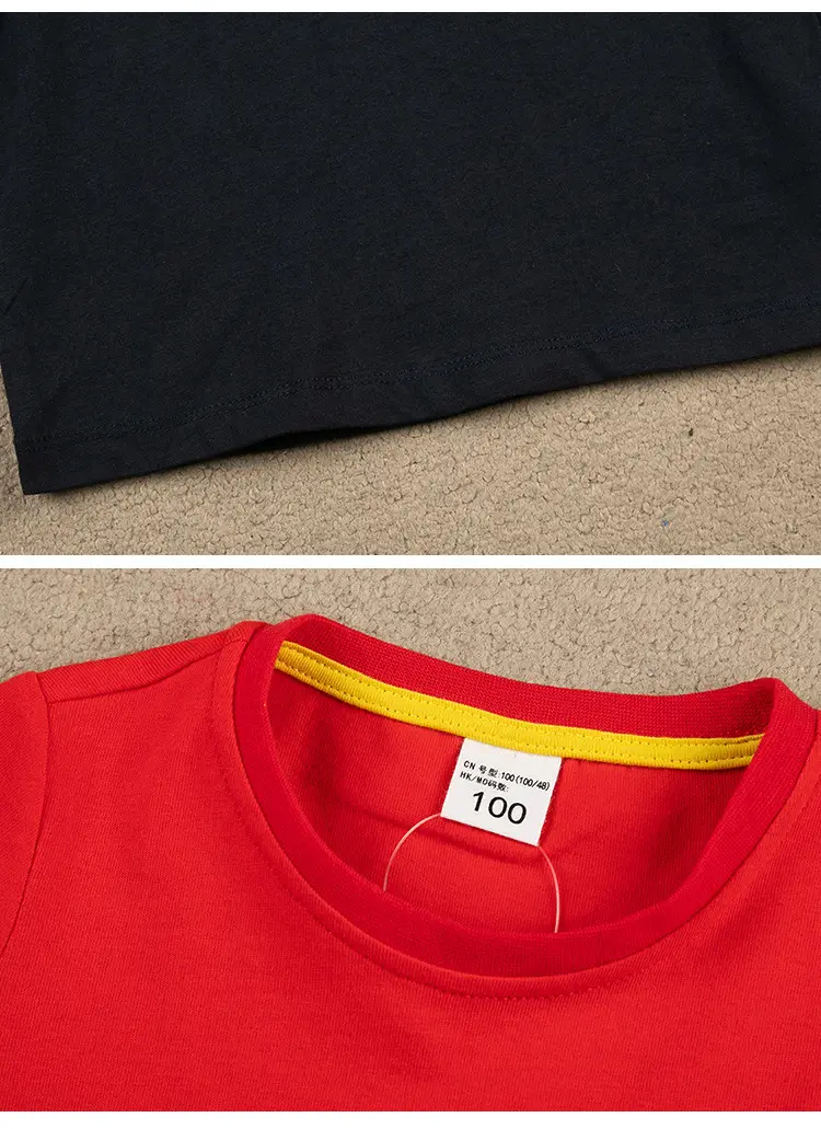 2022 Kids Fire Engine T-Shirt Orange Cotton Round Neck Short Sleeve — feature 20