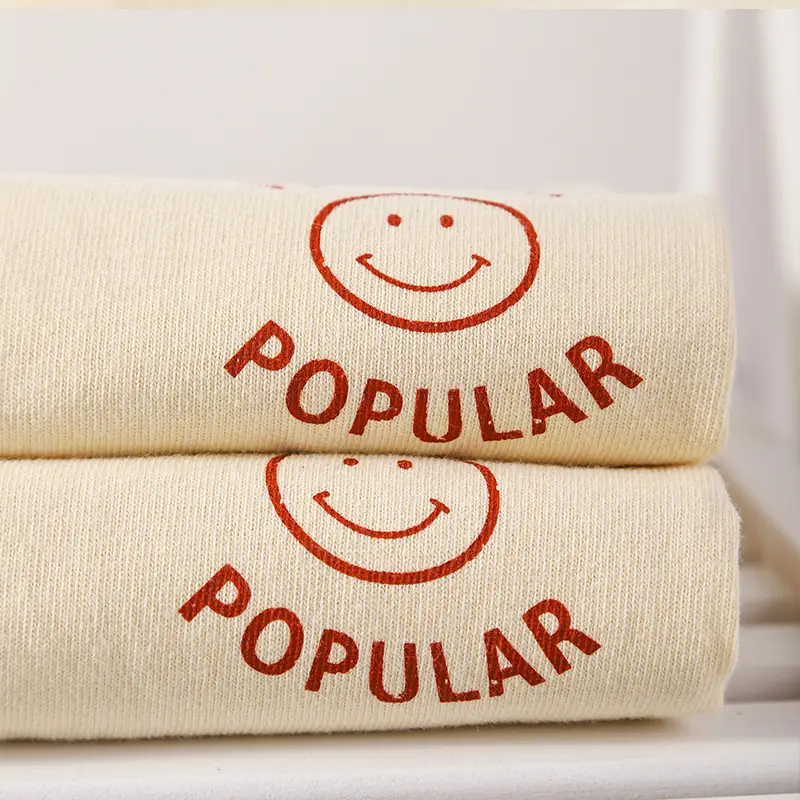 2025 Summer Women T-Shirt Pure Cotton Printed Round Neck - Image 3