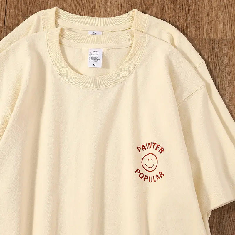 2025 Summer Women T-Shirt Pure Cotton Printed Round Neck - Image 5