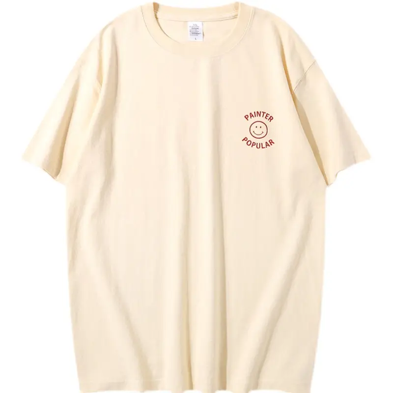 2025 Summer Women T-Shirt Pure Cotton Printed Round Neck - Image 6