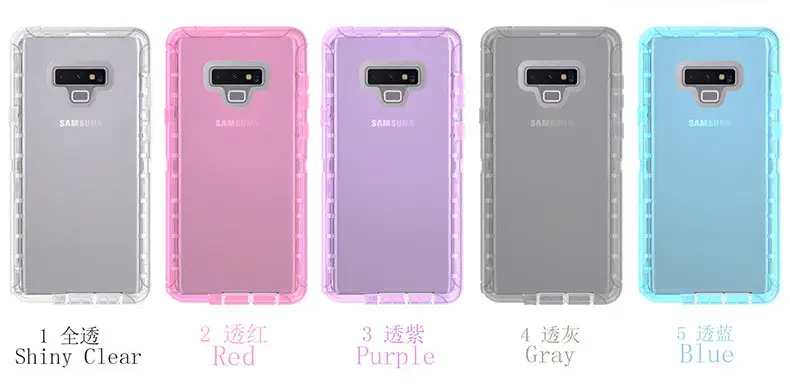 Samsung Note 9 Transparent Drop Proof Case Multi Color — feature 5