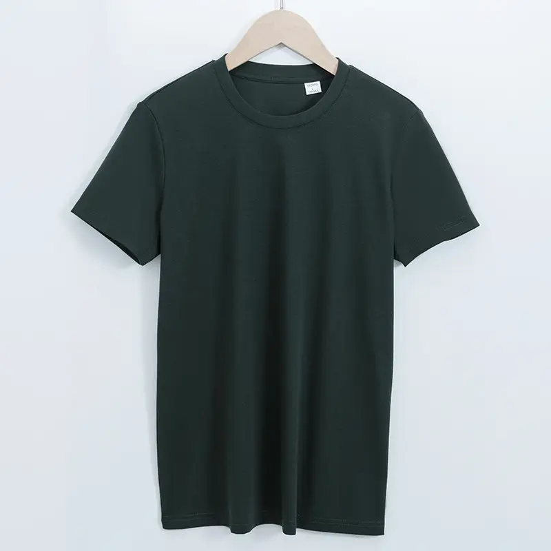 2026 High-End 190g High-Count Double-Sided Liquid Ammonia Mercerized Cotton T-Shirt for Women, Summer Short-Sleeved Pure Cotton Versatile White Round-Neck T-Shirt