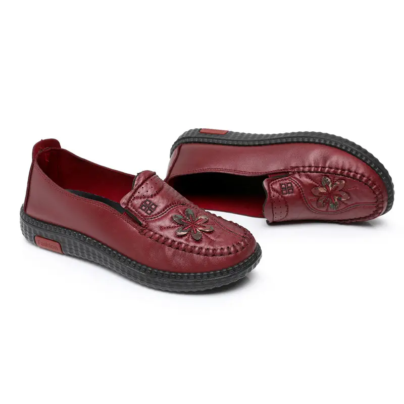 Women's New Old Beijing Cloth Shoes Soft Polyurethane Milk Shoes Flat - Image 7