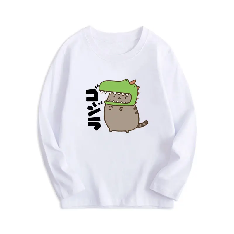 Boys Long Sleeve Cartoon T-Shirt Black Spring Autumn - Image 13