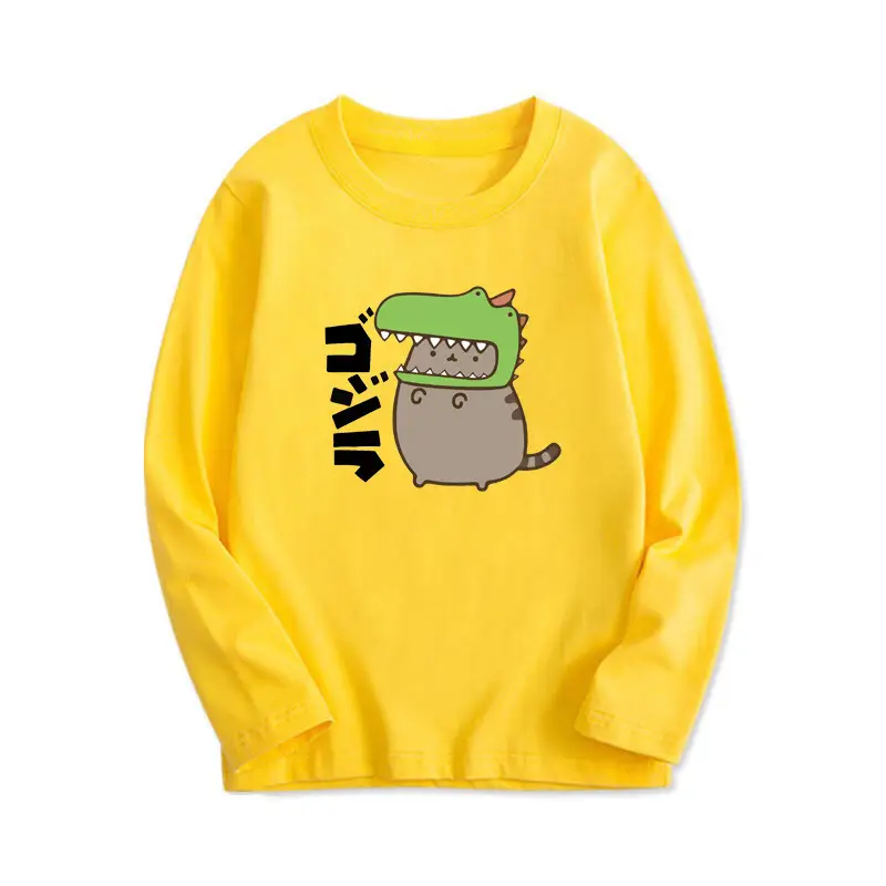 Boys Long Sleeve Cartoon T-Shirt Black Spring Autumn - Image 17