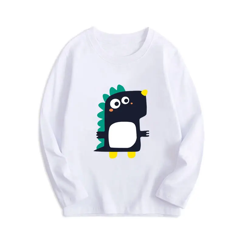 Boys Long Sleeve Cartoon T-Shirt Black Spring Autumn - Image 25