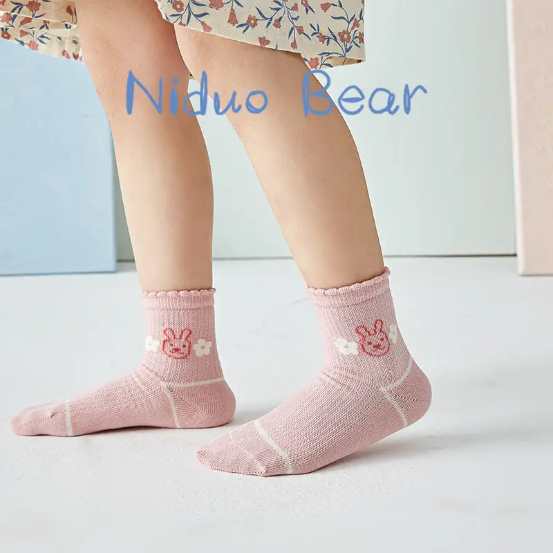Spring Cotton Socks for Boys Girls 5 Pairs - Image 14