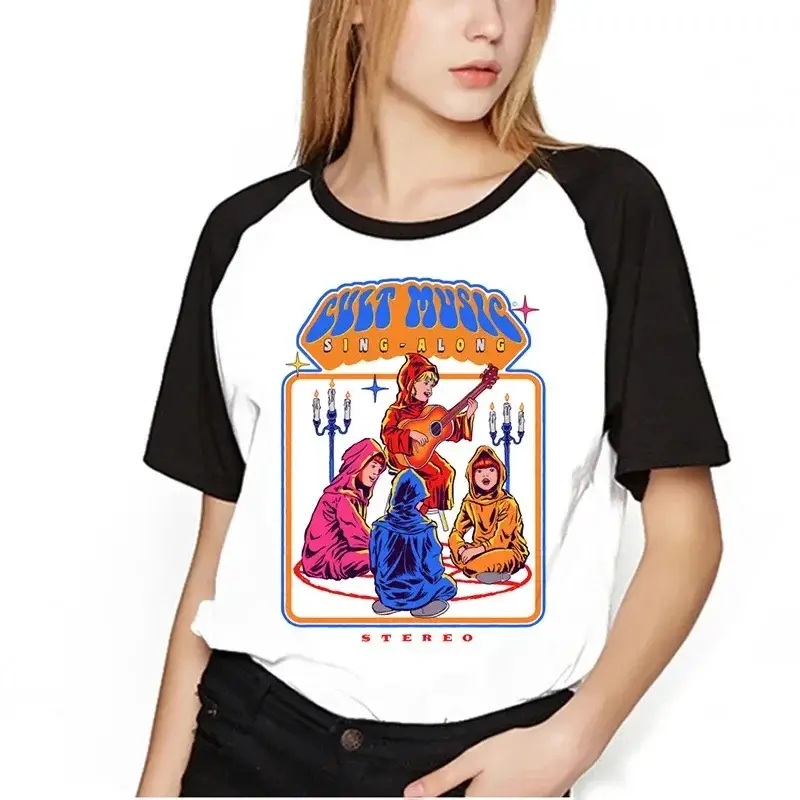 Women Red T-Shirt with "SEWING" Graphic - Image 83