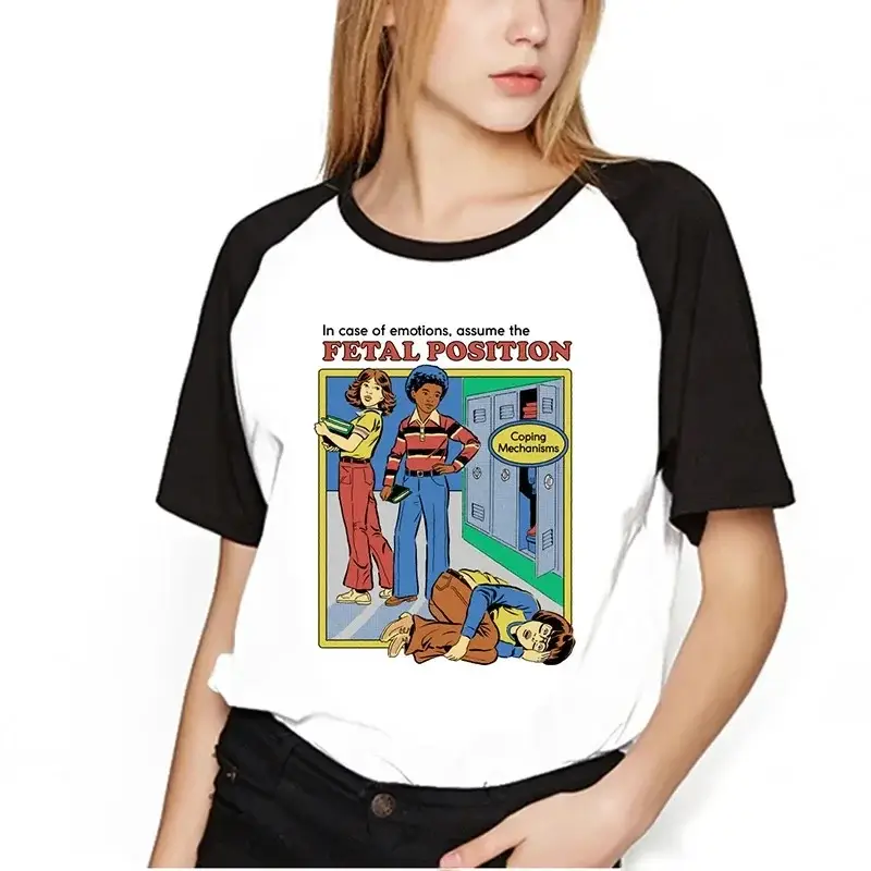 Women Red T-Shirt with "SEWING" Graphic - Image 94