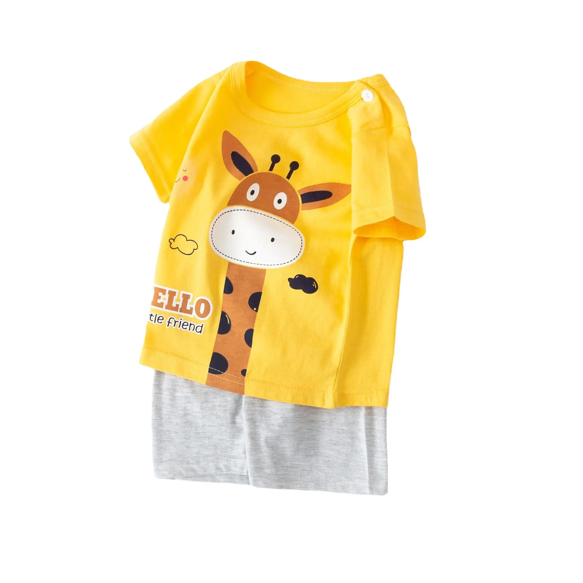 New Summer Boys Cotton Shorts Set with T-Shirt - Image 21