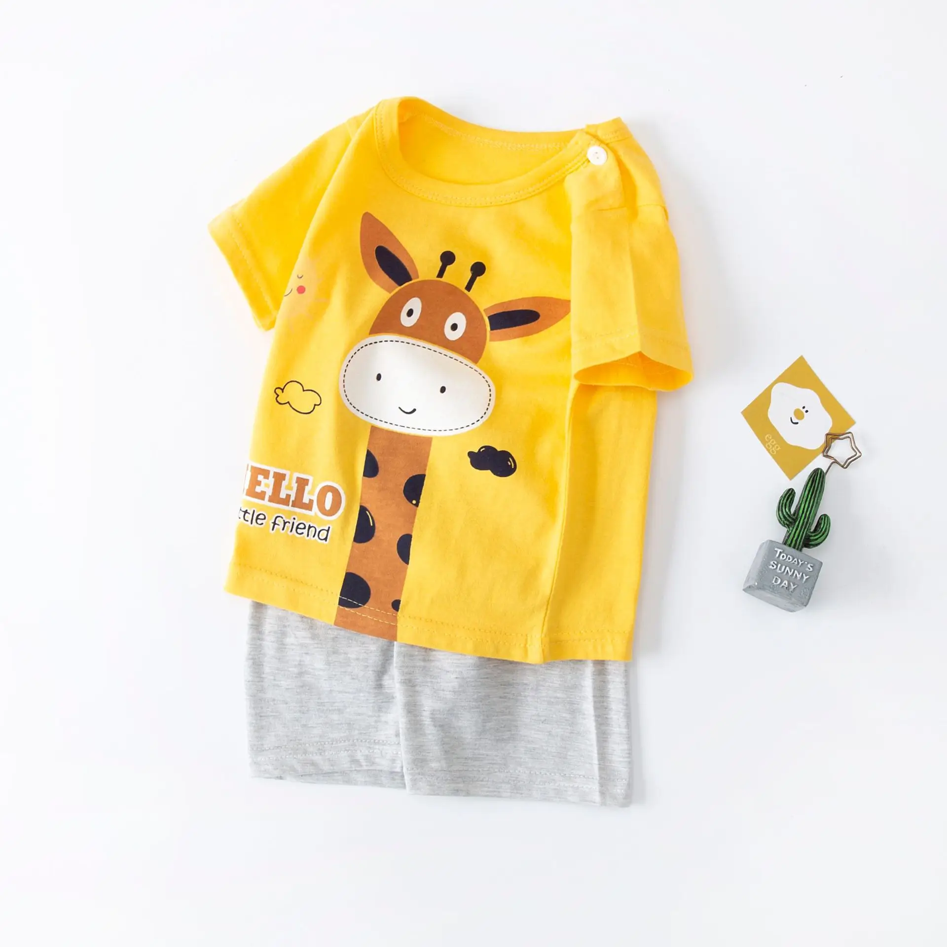 New Summer Boys Cotton Shorts Set with T-Shirt - Image 5
