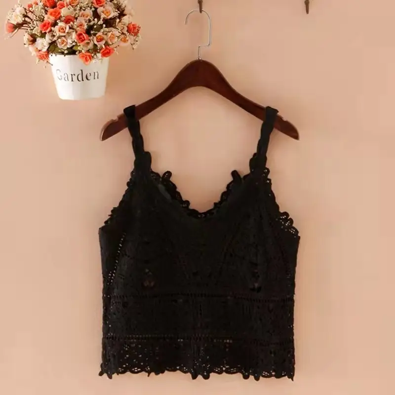 Korean Lace Vests for Women Summer Wear
