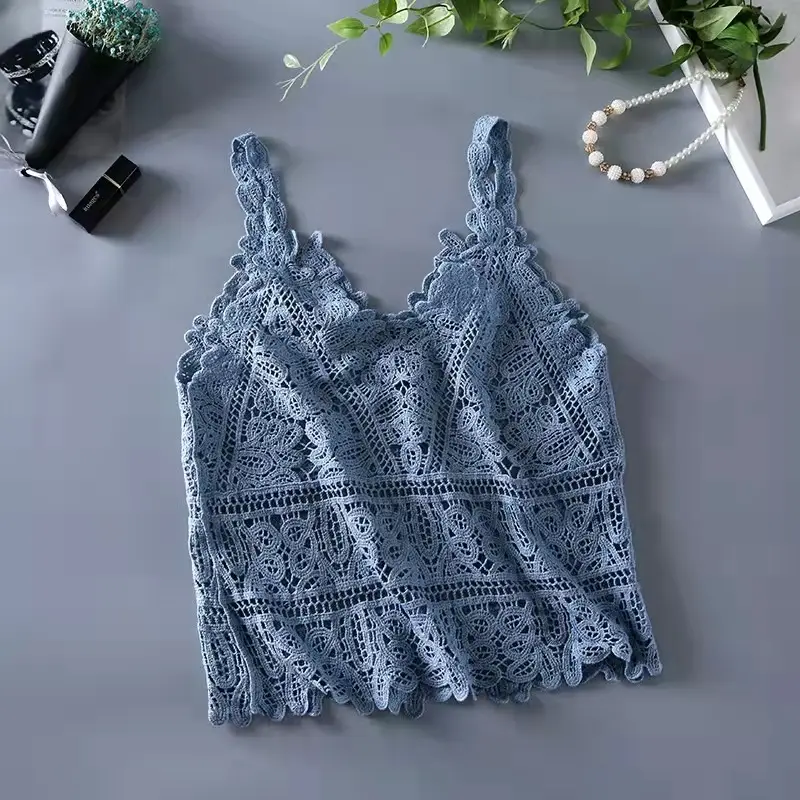 Korean Lace Vests for Women Summer Wear
