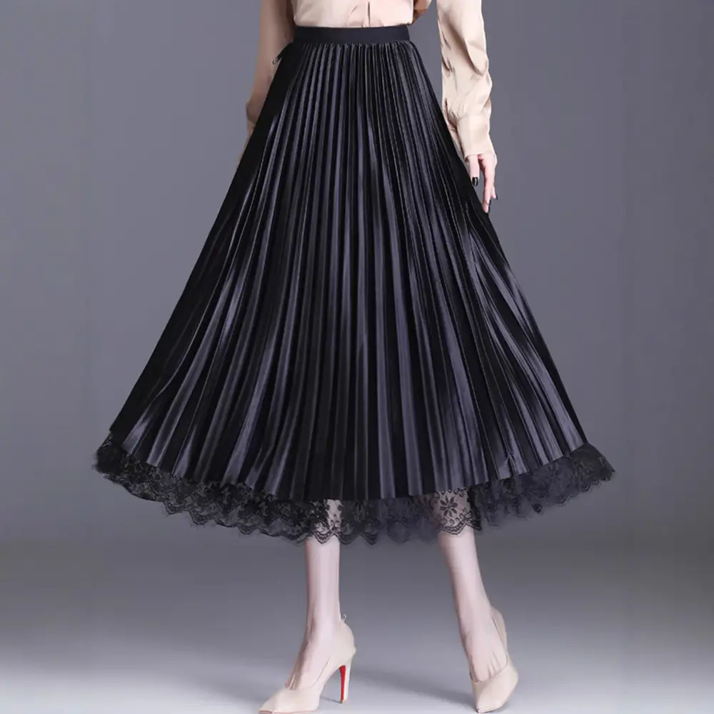 Plus Size Fat Sister Summer Mesh Skirt Long A-Line - Image 6