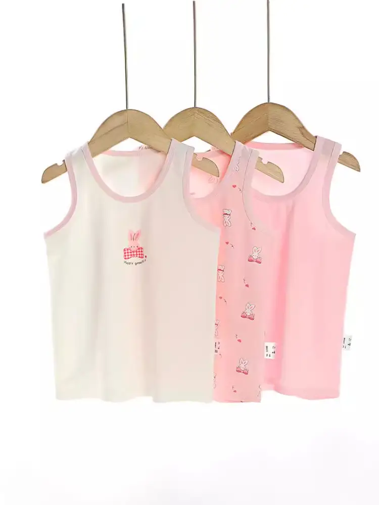 Three Color Cotton Vests for Kids Boys Girls Wholesale - Image 8