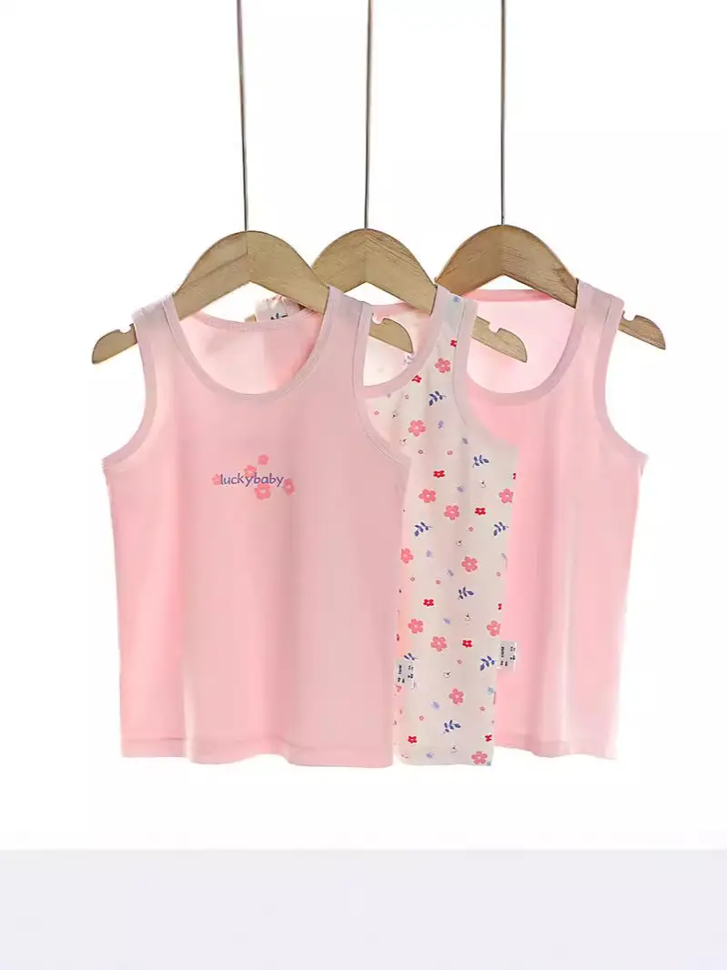 Three Color Cotton Vests for Kids Boys Girls Wholesale - Image 11