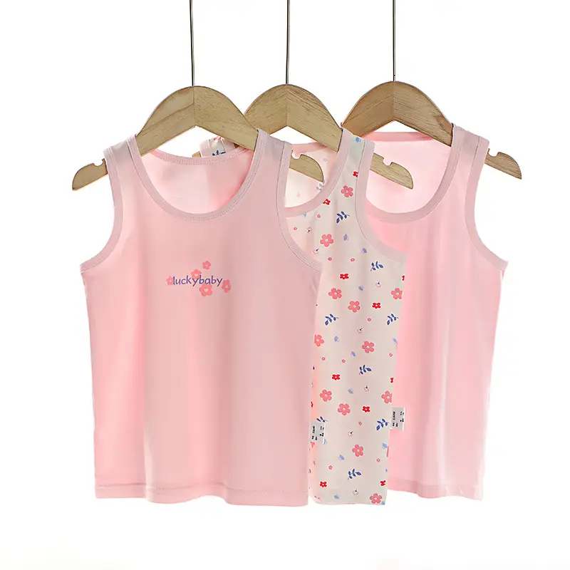 Three Color Cotton Vests for Kids Boys Girls Wholesale - Image 4