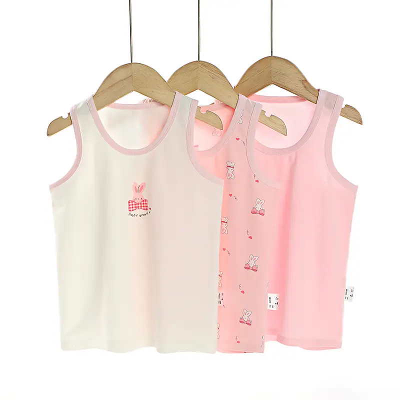 Three Color Cotton Vests for Kids Boys Girls Wholesale - Image 5
