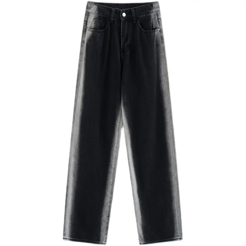 Women Gradient Jeans Spring New Small High Waist Loose Slimming - Image 5