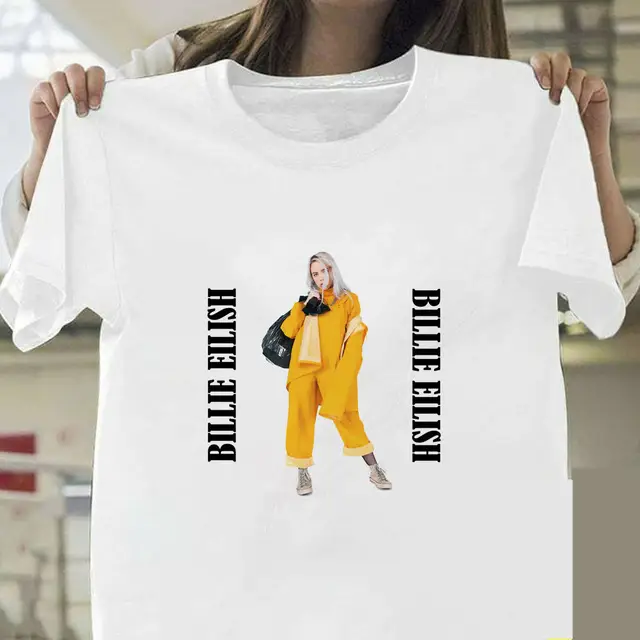 Billie Eilish Graphic T-Shirt White Short Sleeve - Image 24